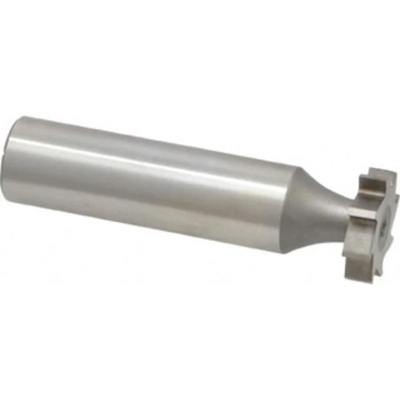 Made in USA ANSI 505 (Old Std # 6) 5/8 Cut Diam, 5/32 Cut Width, 1/2 Shank, Straight-Tooth Woodruff Keyseat Cutter Hi...